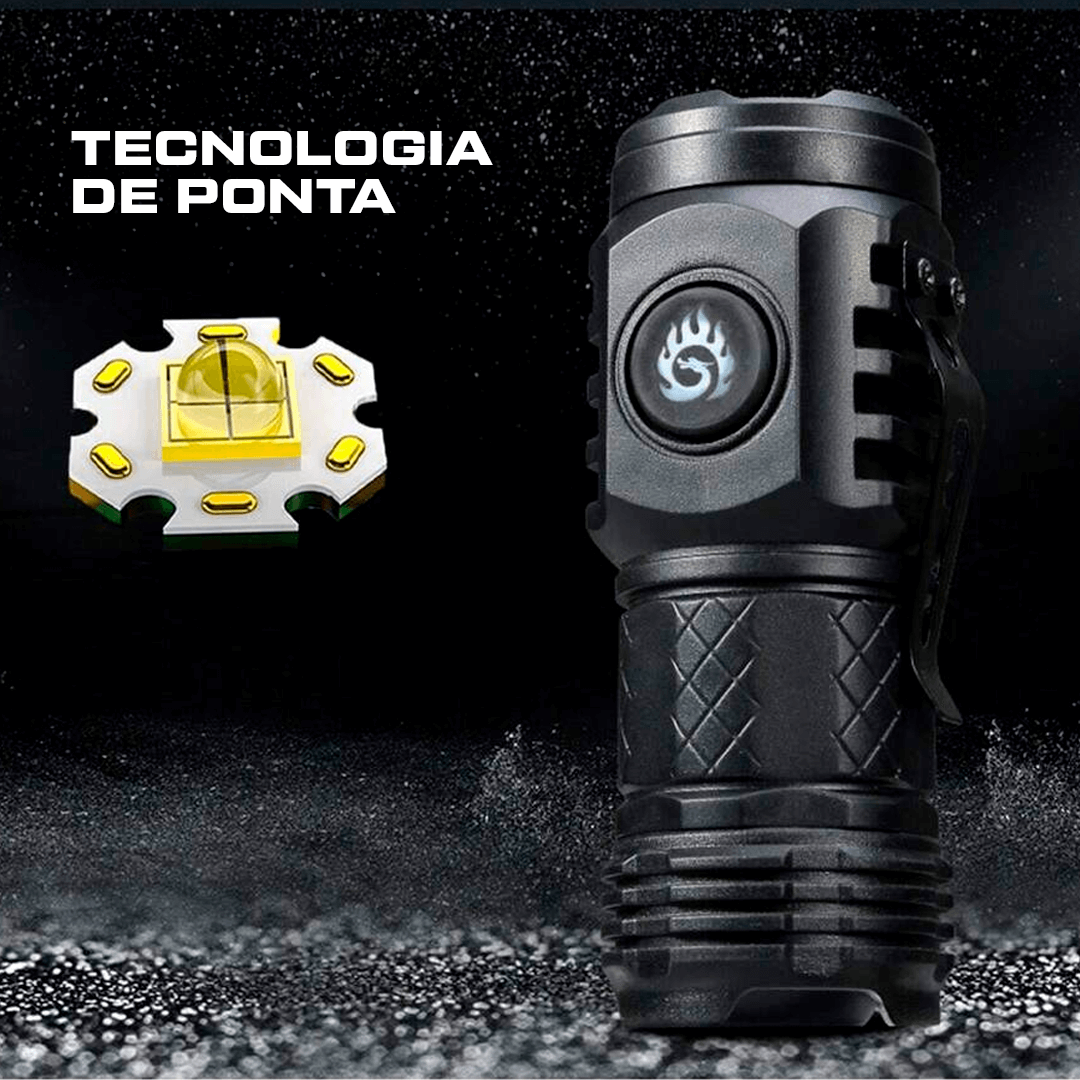 Lanterna Tática Indestrutível Power Flash 1 UNIDADE