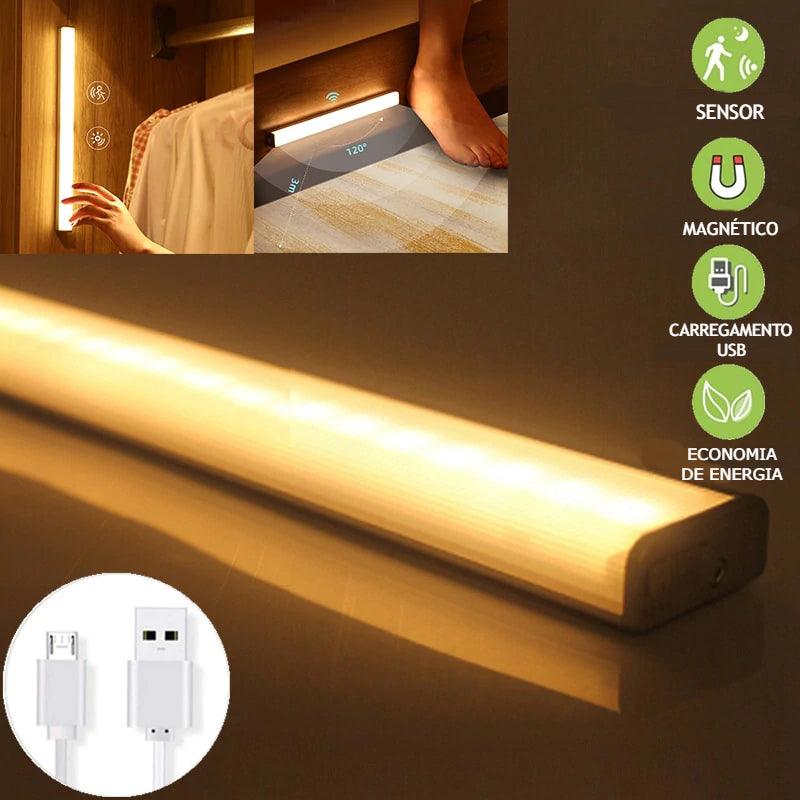 Luz guia KIQUNE com sensor de movimento e luz noturna de led - Point Smart