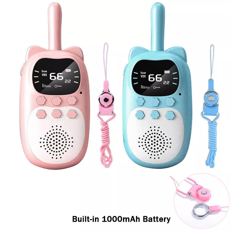 Walkie Talkie para crianças Handheld 2 Way Radio