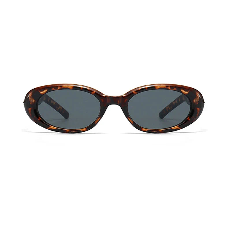 Óculos de sol Vintage Punk Oval Feminino - UV400