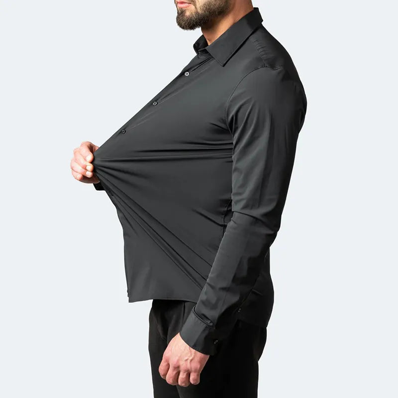 Camiseta Elástica Manga Longa Masculino