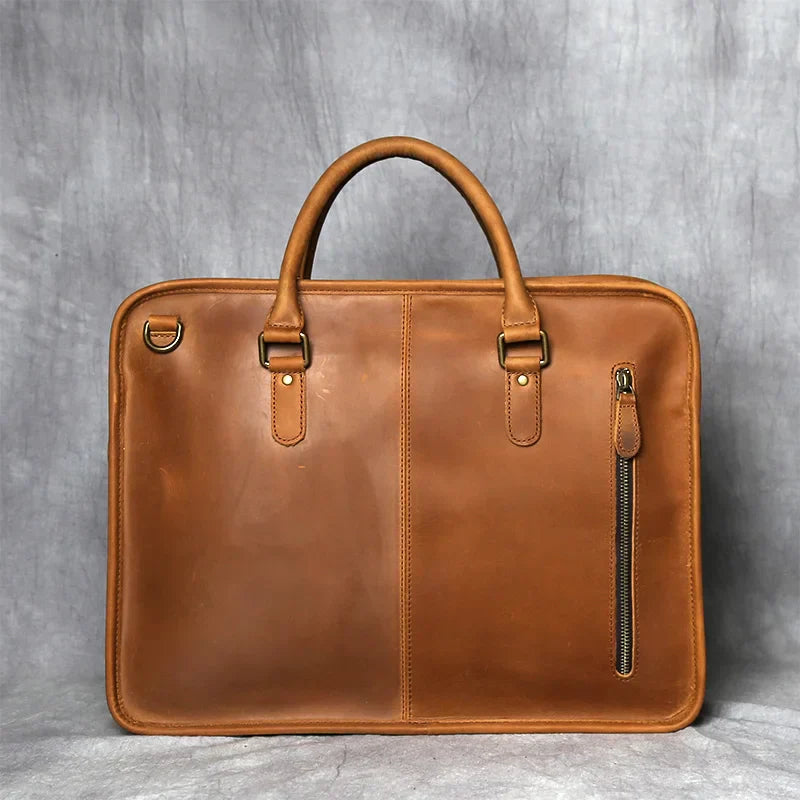Bolsa Pasta de Couro Multi-Uso Unisex