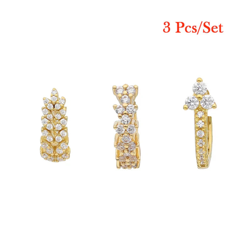 Brincos de Argola de Zircônia Feminino