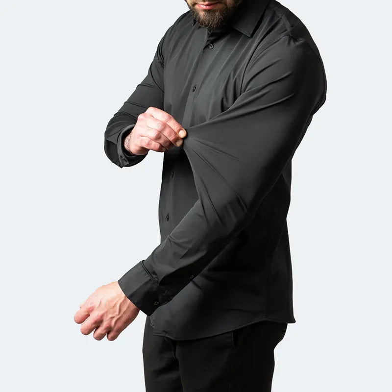 Camiseta Elástica Manga Longa Masculino