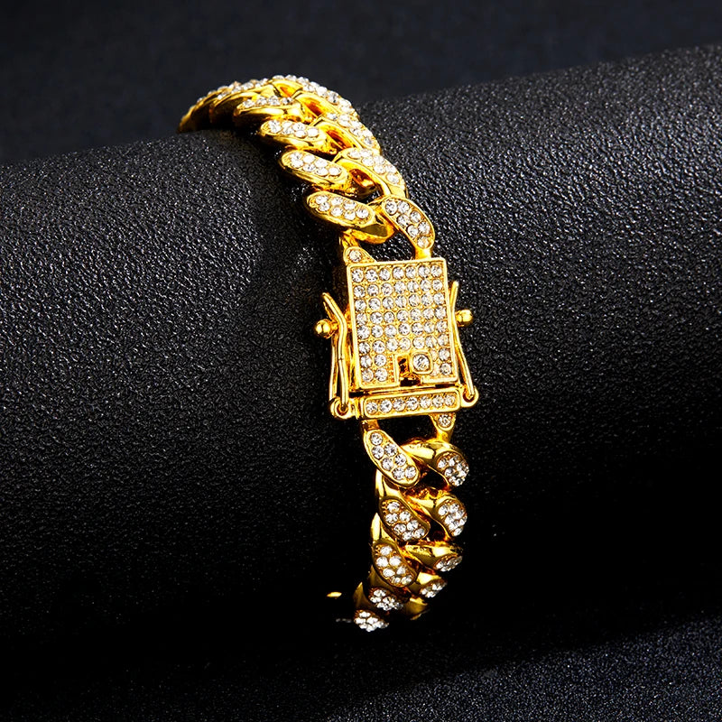 Corrente Ice Hip Hop Geometricts Masculino