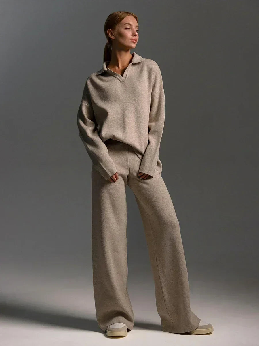 Conjunto de Inverno Tricô Macio Feminino