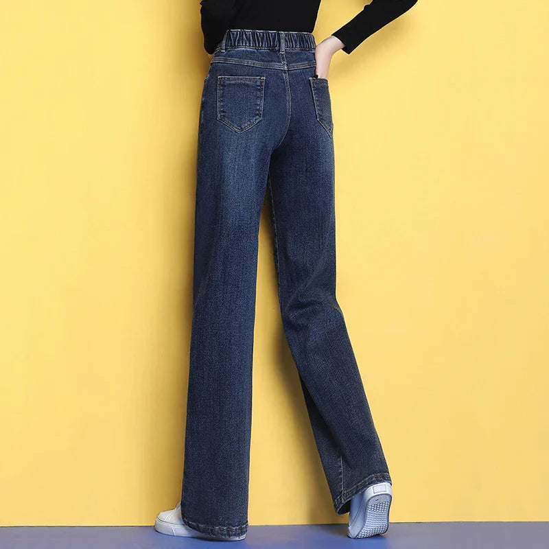 Calça Jeans Vintage Grossa para Inverno