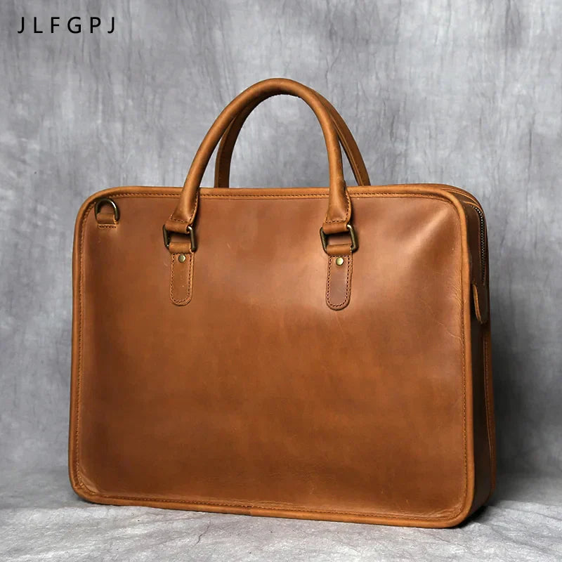Bolsa Pasta de Couro Multi-Uso Unisex