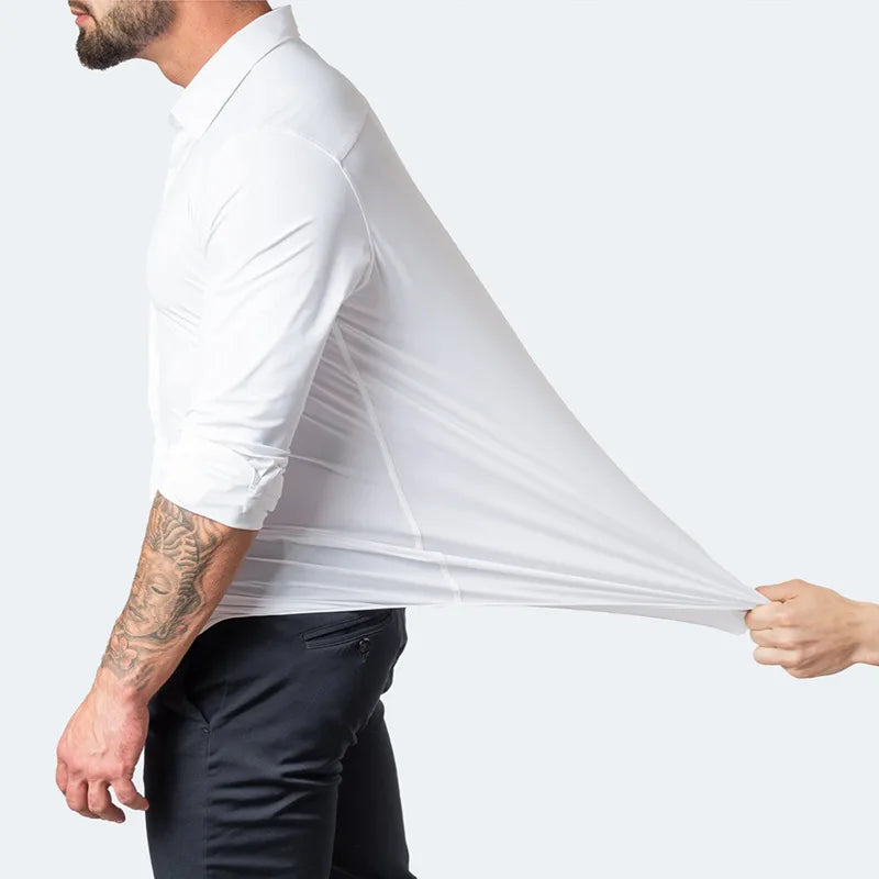 Camiseta Elástica Manga Longa Masculino