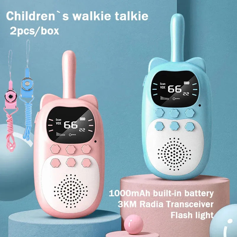 Walkie Talkie para crianças Handheld 2 Way Radio