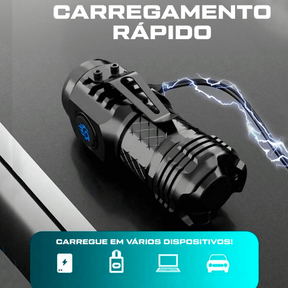 Lanterna Tática Indestrutível Power Flash 1 UNIDADE