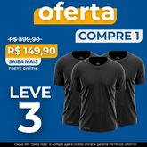 KIT COM 3 CAMISETAS RESPIRÁVEIS ONYX WAY SPORT
