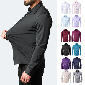 Camiseta Elástica Manga Longa Masculino