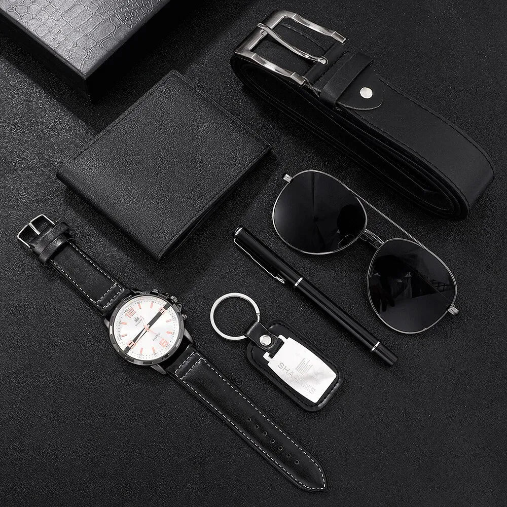 Kit Prensente Masculino [Relógio, Óculos Carteira, Sinto]