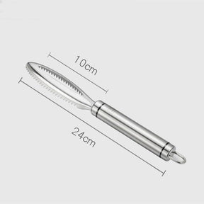 Removedor de Escama de Peixe Aço Inoxidável + Pinça - Point Smart